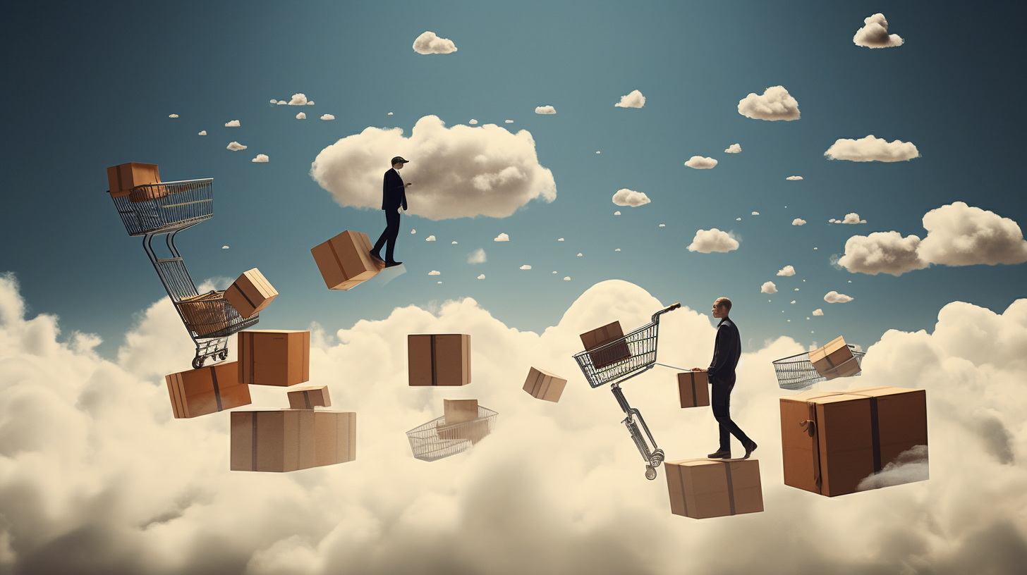 Imagen onírica de ecommerce