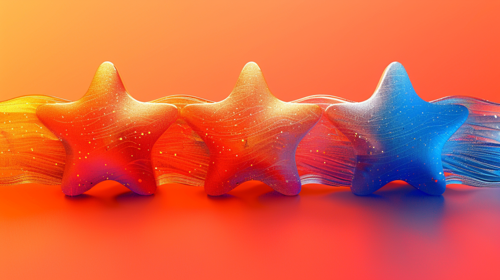Estrellas de puntuación de reseñas de Google